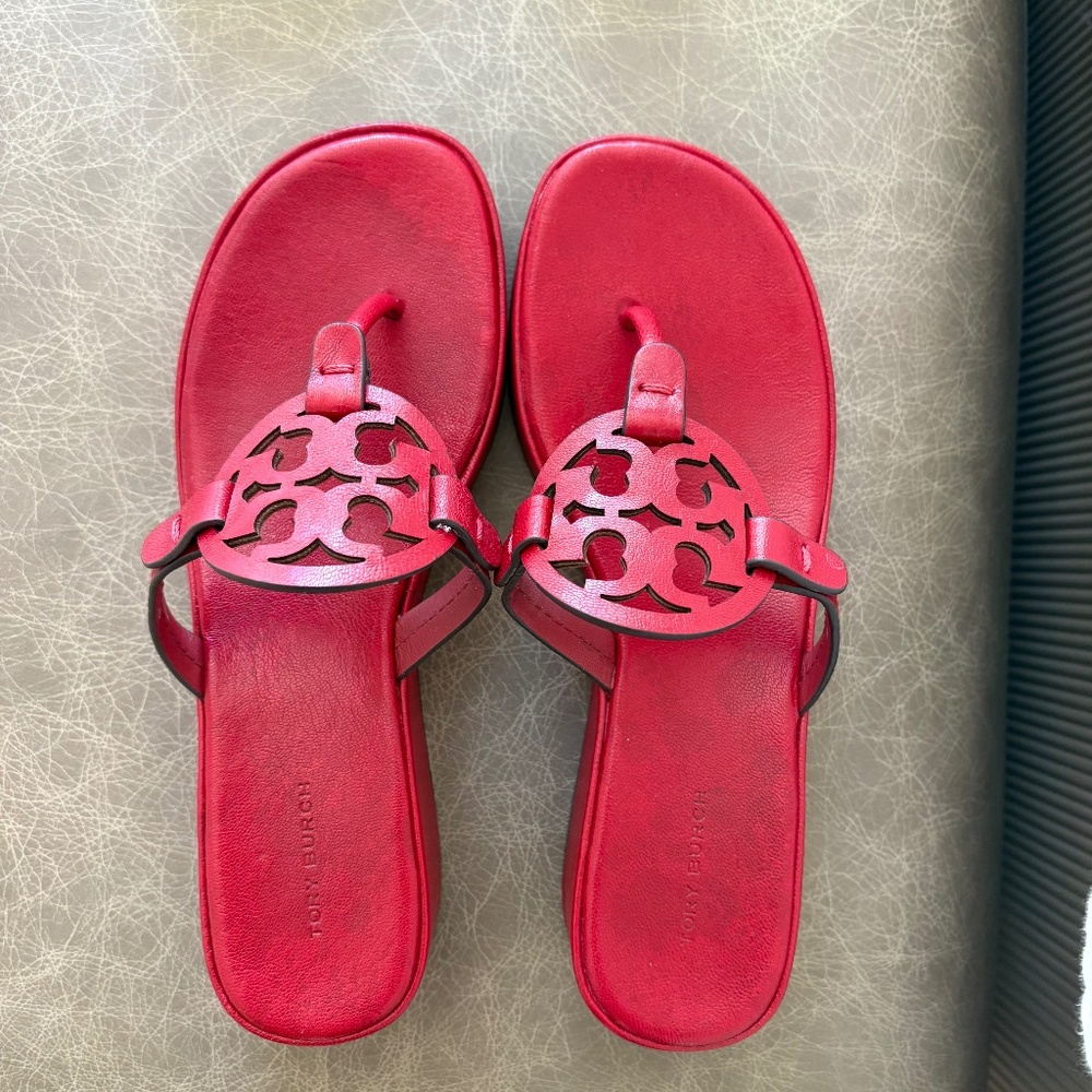 Tory Burch Red Sandal, Size 8